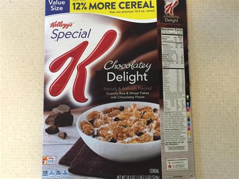 How many carbs are in cereals ready-to-eat, kellogg's special k chocolatey delight - calories, carbs, nutrition