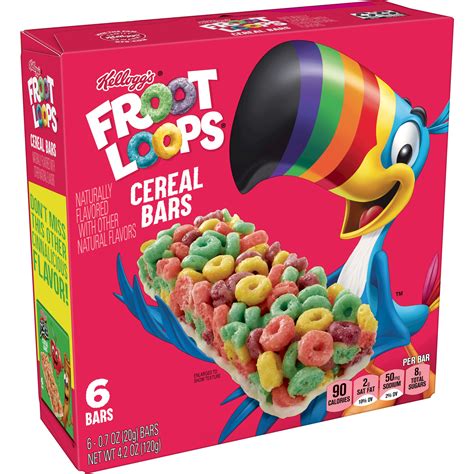 How many carbs are in cereals ready-to-eat, kellogg, kellogg's froot loops treasures, strawberry - calories, carbs, nutrition