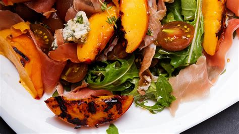 How many carbs are in charred peaches wrapped in prosciutto - calories, carbs, nutrition