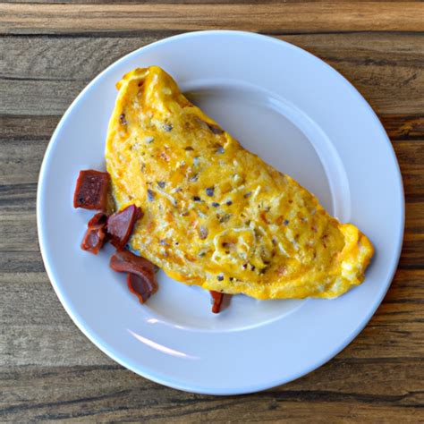 How many carbs are in cheddar omelet + maple sausage - calories, carbs, nutrition