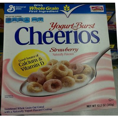 How many carbs are in cheerios yogurt burst - calories, carbs, nutrition