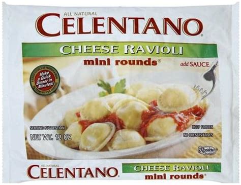 How many carbs are in cheese ravioli - mini rounds - calories, carbs, nutrition