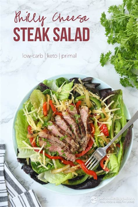 How many carbs are in cheese steak salad - calories, carbs, nutrition