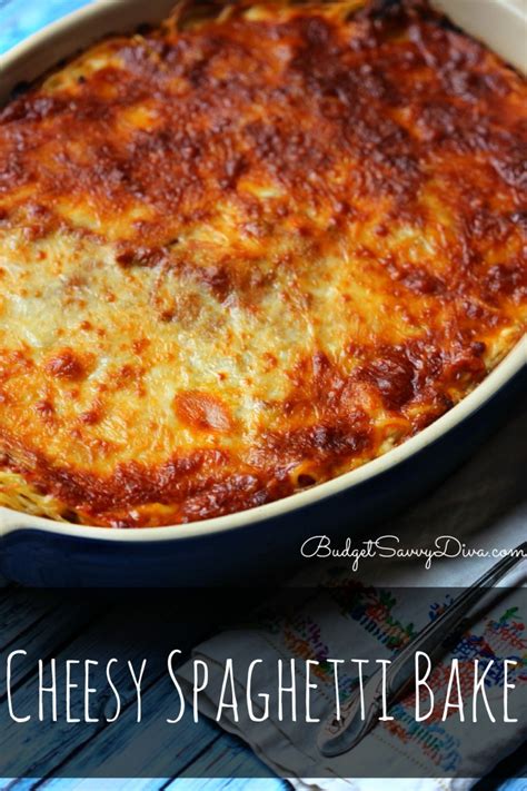 How many carbs are in cheesy spaghetti bake - calories, carbs, nutrition