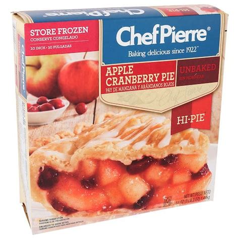 How many carbs are in chef pierre apple hi-pie, unbaked - calories, carbs, nutrition