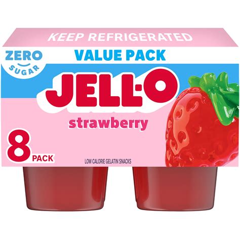 How many carbs are in cherry jell-o cup - calories, carbs, nutrition