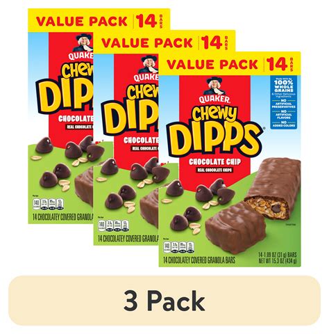 How many carbs are in chewy dips chocolate chip - calories, carbs, nutrition