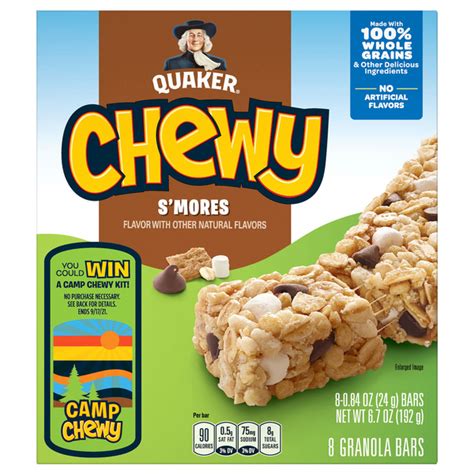 How many carbs are in chewy granola bar - calories, carbs, nutrition