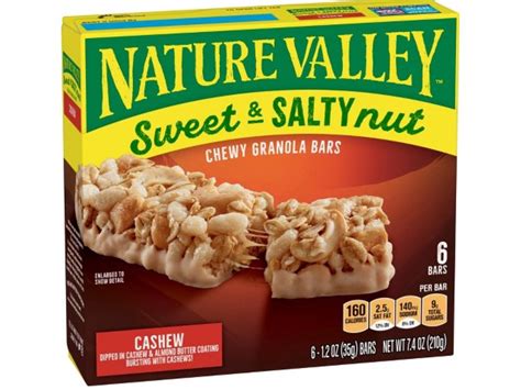 How many carbs are in chewy nut bar - calories, carbs, nutrition