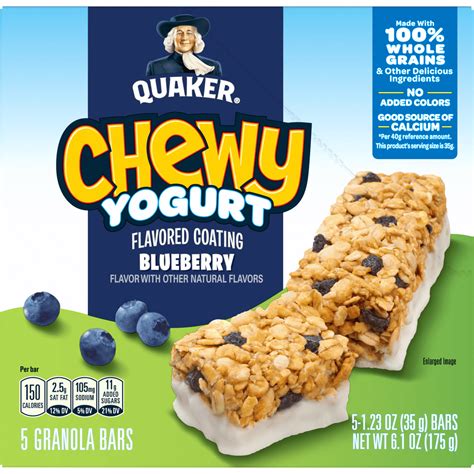 How many carbs are in chewy yogurt bar - calories, carbs, nutrition