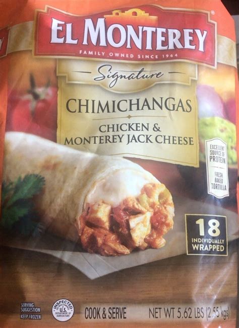 How many carbs are in chicken and monterey jack cheese burrito - calories, carbs, nutrition