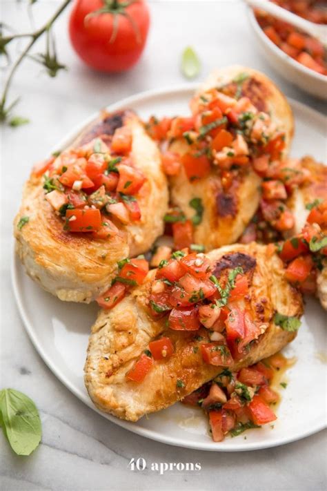 How many carbs are in chicken bruschetta medium - calories, carbs, nutrition