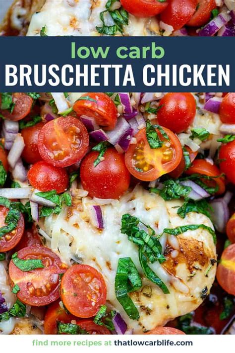 How many carbs are in chicken bruschetta small - calories, carbs, nutrition