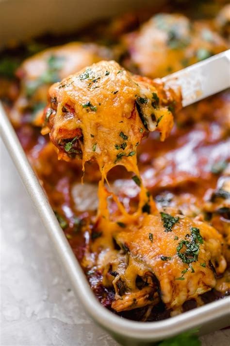 How many carbs are in chicken enchilada - calories, carbs, nutrition