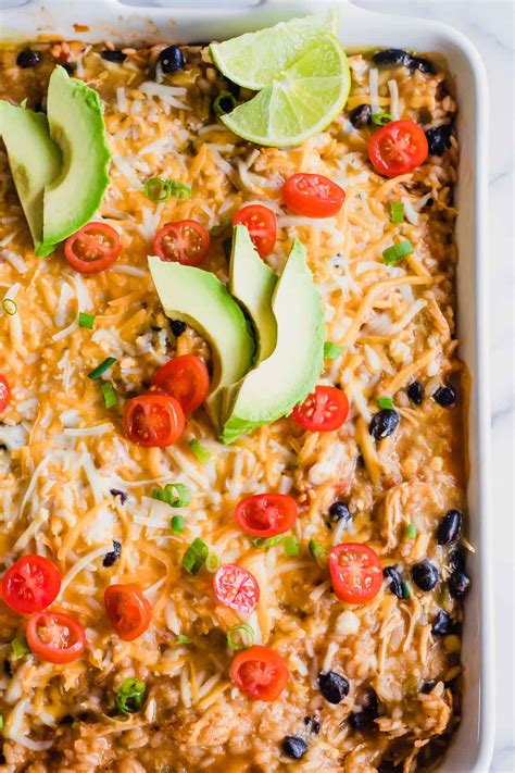 How many carbs are in chicken enchilada casserole with spanish rice and sauta?a©ed vegetables - calories, carbs, nutrition