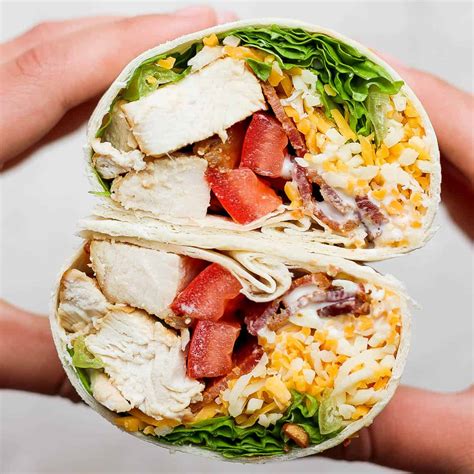 How many carbs are in chicken fritter bacon ranch wrap - calories, carbs, nutrition