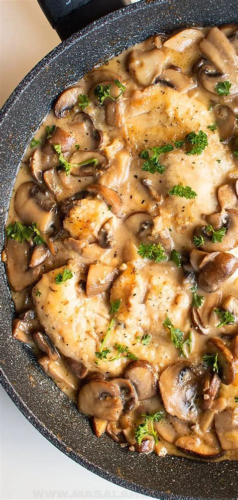 How many carbs are in chicken marsala with mushrooms - calories, carbs, nutrition