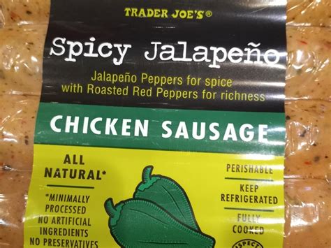 How many carbs are in chicken sausage jalapeno - calories, carbs, nutrition