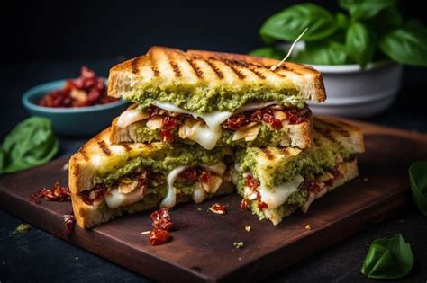 How many carbs are in chicken sun-dried tomato panini - calories, carbs, nutrition