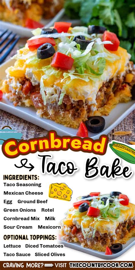 How many carbs are in chicken taco cornbread pie - calories, carbs, nutrition