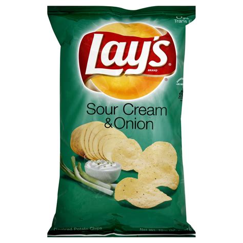 How many carbs are in chips, potato, sour cream onion, frito lay - calories, carbs, nutrition