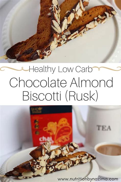 How many carbs are in chocolate almond biscotti - calories, carbs, nutrition