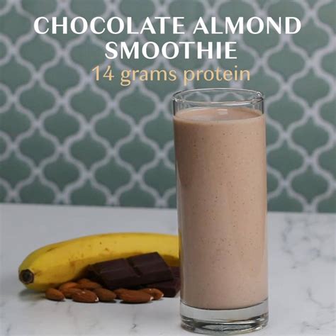 How many carbs are in chocolate almond smoothie, 16 oz - calories, carbs, nutrition