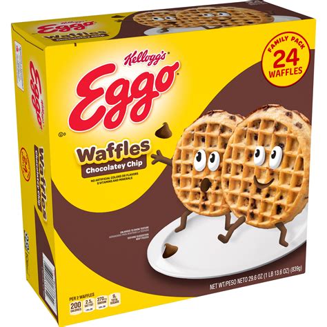 How many carbs are in chocolate chip waffles - calories, carbs, nutrition