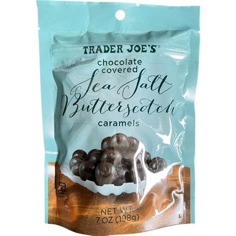 How many carbs are in chocolate covered sea salt butterscotch caramels - calories, carbs, nutrition