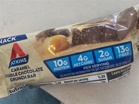 How many carbs are in chocolate crunch bar - calories, carbs, nutrition