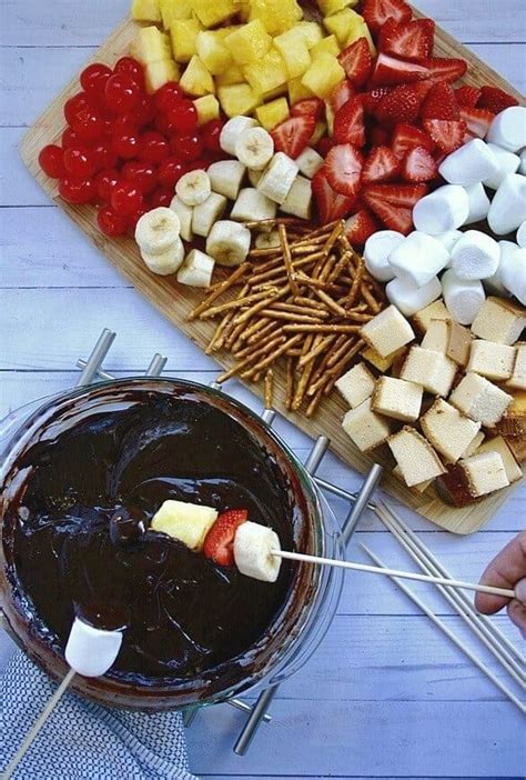 How many carbs are in chocolate fondue - calories, carbs, nutrition