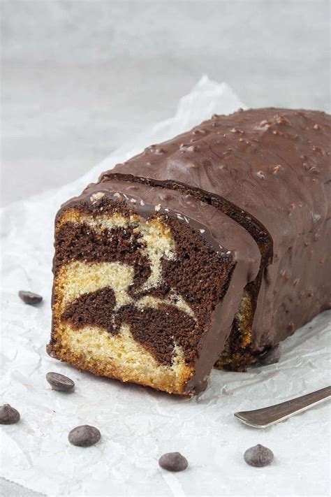 How many carbs are in chocolate marble loaf cake - calories, carbs, nutrition