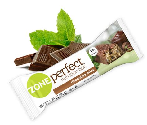 How many carbs are in chocolate mint zone bar - calories, carbs, nutrition