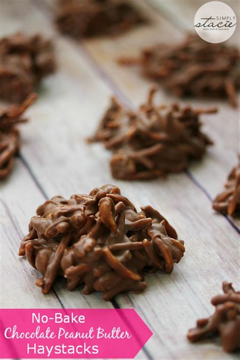 How many carbs are in chocolate peanut butter haystacks - calories, carbs, nutrition