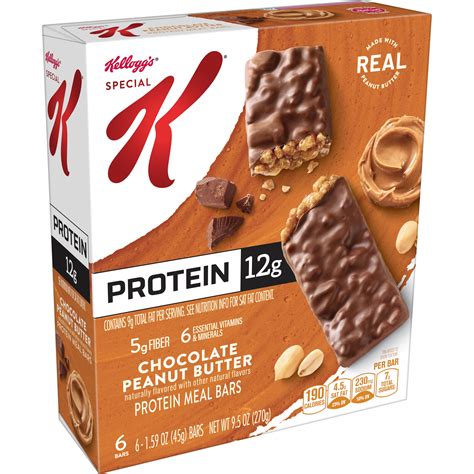 How many carbs are in chocolate peanut meal bar - calories, carbs, nutrition