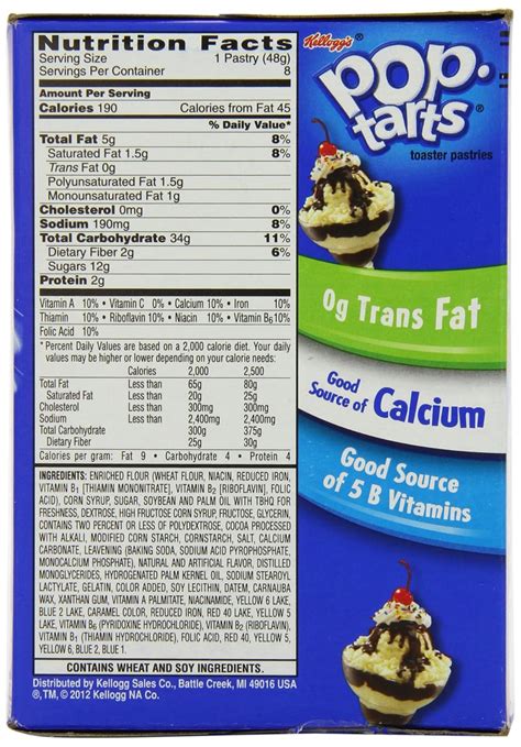 How many carbs are in chocolate pop tart - calories, carbs, nutrition