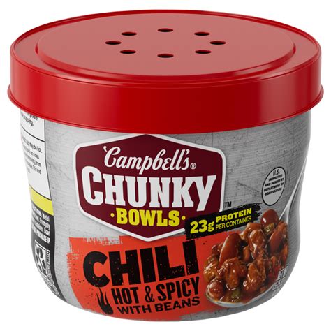 How many carbs are in chunky chili hot & spicy - calories, carbs, nutrition