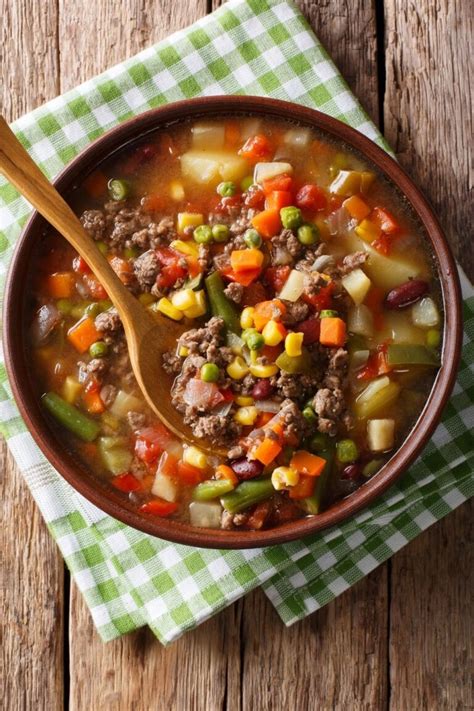 How many carbs are in chunky soup-old fashioned vegetable beef - calories, carbs, nutrition