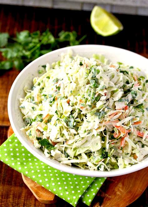 How many carbs are in cilantro coleslaw - calories, carbs, nutrition