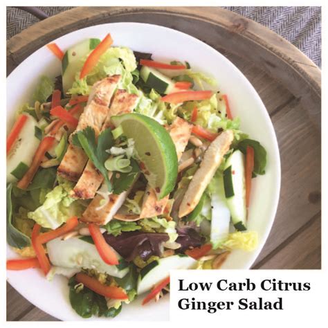 How many carbs are in citrus ginger vinaigrette - calories, carbs, nutrition