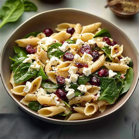 How many carbs are in citrus spinach pasta salad (no nuts) - calories, carbs, nutrition