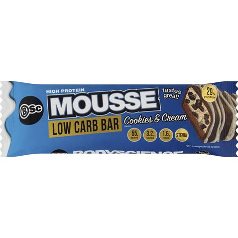 How many carbs are in cookies and creme mousse - calories, carbs, nutrition