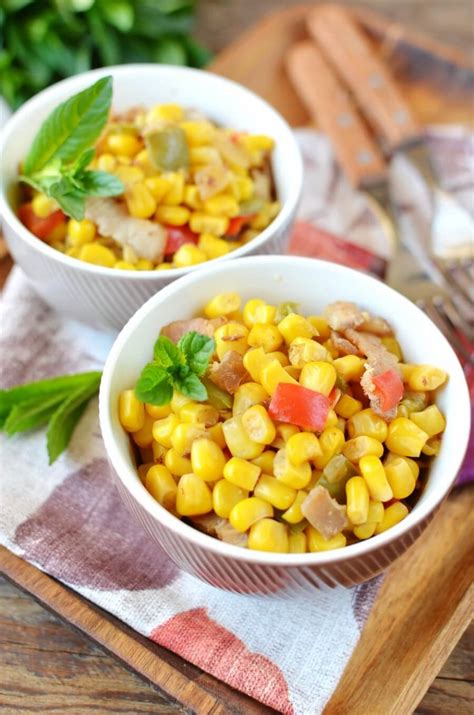 How many carbs are in corn o'brien with peppers - calories, carbs, nutrition