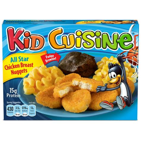 How many carbs are in cosmic chicken nuggets - with macaroni in cheese sauce, corn in a seasoned sauce, and chocolate pudding with rainbow sprinkles, frozen meal - calories, carbs, nutrition