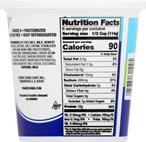 How many carbs are in cottage cheese 2% milkfat - calories, carbs, nutrition