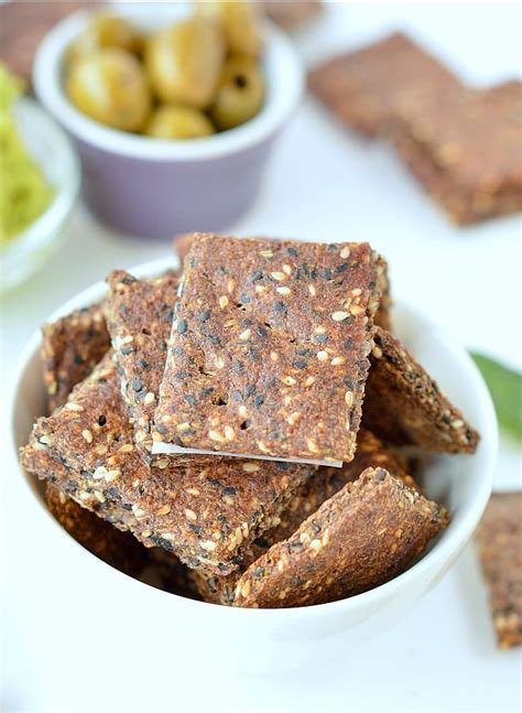 How many carbs are in crackers, flaxseed - calories, carbs, nutrition