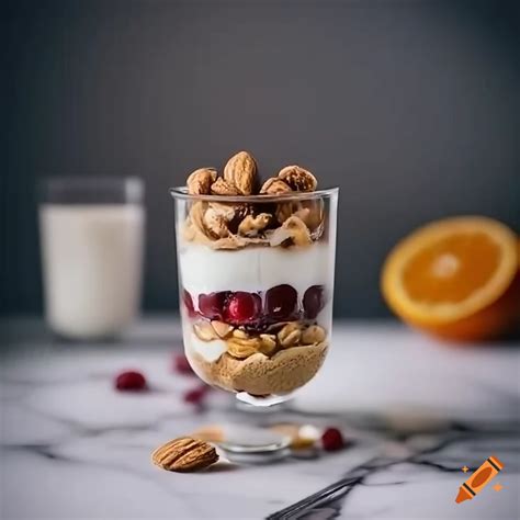 How many carbs are in cranberry chocolate almond parfait - calories, carbs, nutrition