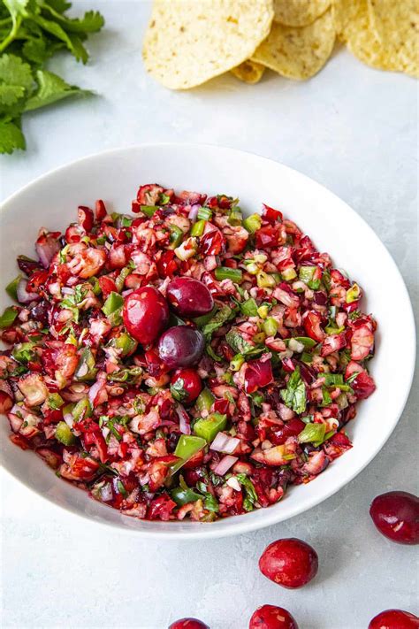 How many carbs are in cranberry salsa - calories, carbs, nutrition