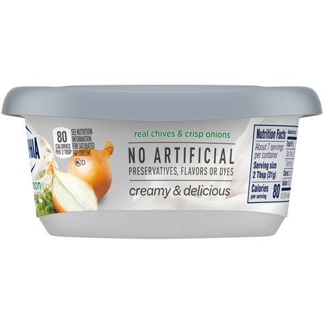 How many carbs are in cream cheese spread, chive & onion - calories, carbs, nutrition