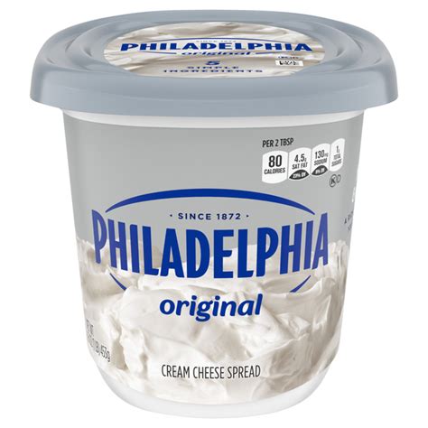 How many carbs are in cream cheese spread - plain - calories, carbs, nutrition